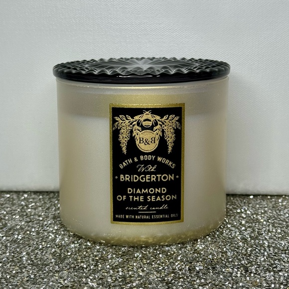 Bath & Body Works 3 Wick Candle Diamond of the Season Bridgerton Collection NWT - Picture 2 of 5